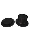 icechan Black Magic Folding Spring Hat Stage Magic Tricks Appearing/Vanishing Objects Hat Accessories Gimmick Magician Folding Top Hat view 2