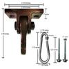 ABUSA Heavy Duty Bronze Swing Hangers Screws Bolts Included Over 5000 lb Capacity Playground Porch Yoga Seat Trapeze Wooden Sets Indoor Outdoor (2 Pack) view 4