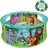 Sunny Days Entertainment Zoo Adventure Ball Pit with Play Balls  Indoor Pop Up Play Tent for Toddlers and Kids | Colorful Balls Included | Amazon Exclusive view 1