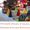 3 in 1 Carnival Games Set, Soft Plastic Cones Cornhole Bean Bags Ring Toss Games for Carnival Kids Birthday Party Indoor Outdoor Games Supplies view 3