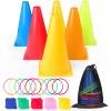 3 in 1 Carnival Games Set, Soft Plastic Cones Cornhole Bean Bags Ring Toss Games for Carnival Kids Birthday Party Indoor Outdoor Games Supplies view 4