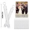 112 Pack Mini Wedding Bubble Wand (White Circle Style), Ideal Party Favors for Anniversaries, Celebration Supplies, Valentines Day, Pool Parties, Family Reunion, and Great Gift for Couple Boy Girl view 2
