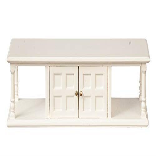 Melody Jane Dollhouse White Summer Coffee Table with Storage JBM Living Room Furniture