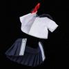 SM SunniMix Handmade Mini Clothes JK Clothing for 11 1/12 Scale Dolls , Dark Blue view 3
