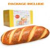 Wepop 32 in 3D Simulation Bread Shape Pillow Soft Lumbar Baguette Back Cushion Funny Food Plush Stuffed Toy view 2
