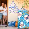 Blulu Shark Bean Bag Toss Game for Kids with 3 Bean Bags Shark Birthday Party Decorations Baby Beach Toys Ocean Summer Pool Party Favors for Outdoor Family Backdrop Background Photo Prop view 4