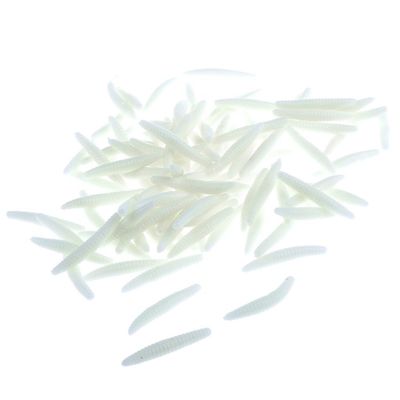 100pcs Simulation Maggot Toys Prank Trick Joke Toys Funny Toys for Halloween April Fools' Day Party Supplies