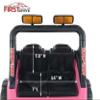 First Drive Wrangler Truck - 12v Dual Motor Kids Electric Ride-On Car with Remote Control, MP3 Playback, Aux Cord, Premium Wheels (Pink) view 4