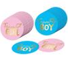 120 PCS Gender Reveal Party Round Stickers Boy and Girl Team Labels Baby Shower Tags Gold Foil Character (Each Measures 2" in Diameter) view 1