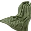 Fluffy Warm Olive Green Blanket Baby Girl Boy Coral Fleece Throw Blanket Outdoor Indoor Blanket Travel Decorative Blanket Newborn Throw,79"x90" view 1