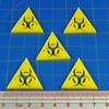 LITKO Large Bio Hazard Tokens, Yellow (5) view 3
