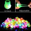 Sauyoza 38 Pack Light Up Rings Christmas Party Favors for Kids 4-8 8-12, Goodie Bags Stuffers Treasure Box Toys for Classroom Prizes, Birthday Glow in The Dark Party Supplies Favors for Kids view 3
