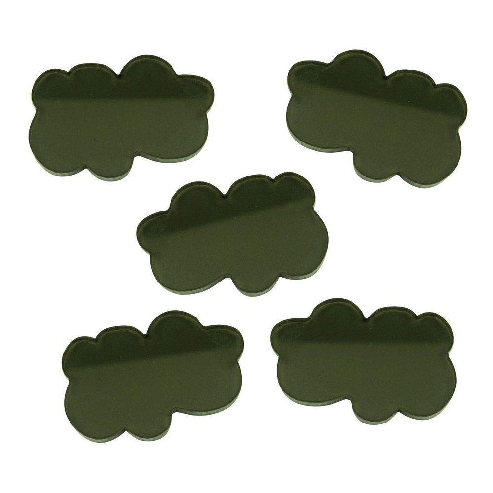 LITKO Large Smoke Tokens, Translucent Grey (5)