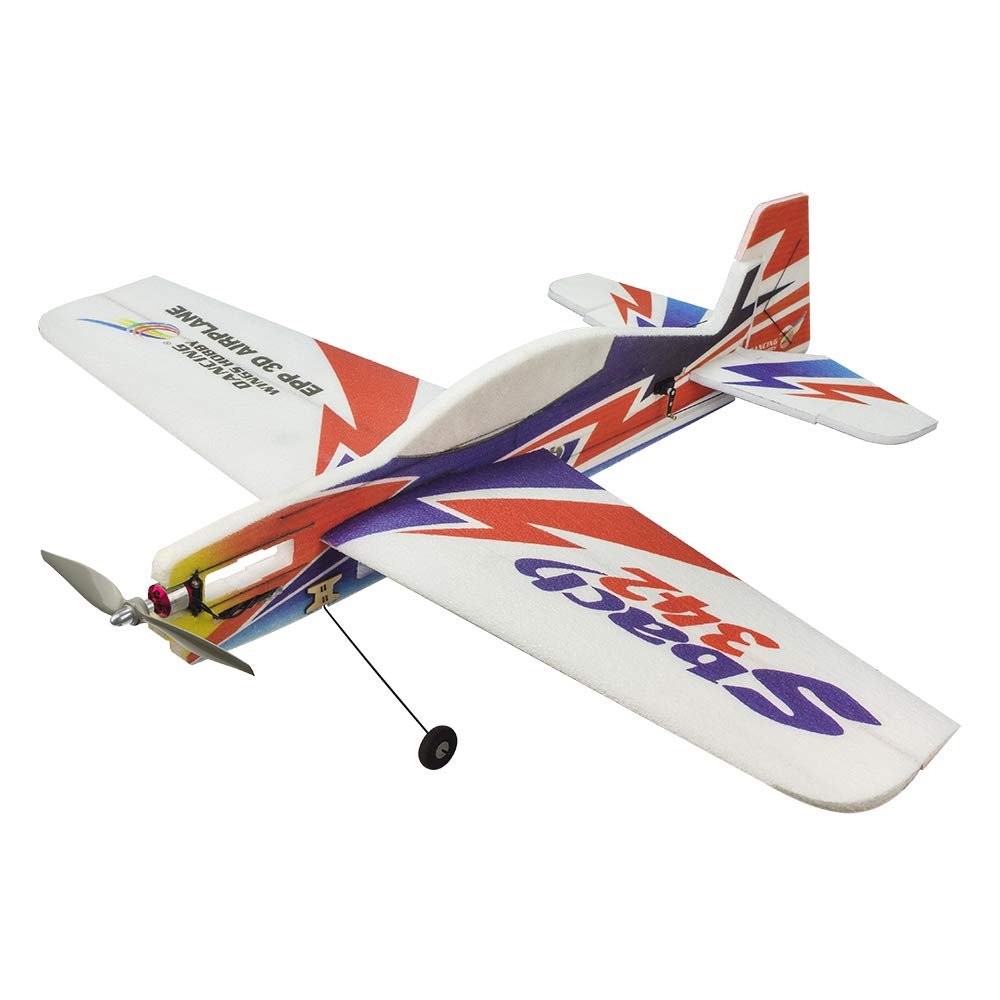 Dancing Wings Hobby 2019 Upgrade Radio Control 3D Electric Airplane Sbach 342 1000mm Wingspan 4CH EPP Foamy Aeroplane; Remote Controlled Aircraft Kit to Build for Adults (E1802)