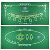 Game Room Heroes Tabletop Casino Felt Layout for Texas Holdem Poker and Blackjack - Premium Professional Grade Mat for Theme Parties, Fundraisers, and Gatherings view 1