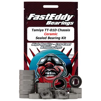 FastEddy Bearings Compatible with Tamiya TT-01D Chassis Ceramic Sealed Bearing Kit