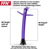 Burgundy 8 Foot Tall Inflatable Tube Man Air Powered Waving Puppet, Air Blower Motor Included with 6 Foot Solid Colored Dancer by Feather Flag Nation view 2