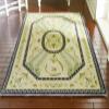 1/12 Shabby Chic Dollhouse Pastel Green French Design Miniature Rug view 1