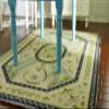 1/12 Shabby Chic Dollhouse Pastel Green French Design Miniature Rug view 2