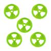 LITKO Large Radiation Tokens, Fluorescent Green (5) view 1