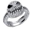 New Horizons Production Nightmare Before Christmas Rhinestone Stainless Steel Finger Ring (7) view 1