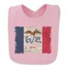 GRAPHICS & MORE Rustic Iowa State Flag Distressed USA Baby Bib view 1