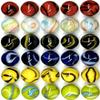 Big Game ~30 Deluxe Replacement Marbles (with Drawstring Storage Bag) Solid Glass Aggravation Wahoo Dirty Marbles Chinese Checker Game 16mm (5/8") view 1