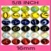 Big Game ~30 Deluxe Replacement Marbles (with Drawstring Storage Bag) Solid Glass Aggravation Wahoo Dirty Marbles Chinese Checker Game 16mm (5/8") view 2