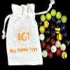 Big Game ~30 Deluxe Replacement Marbles (with Drawstring Storage Bag) Solid Glass Aggravation Wahoo Dirty Marbles Chinese Checker Game 16mm (5/8") view 3