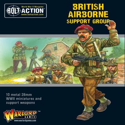 Bolt Action WWII Wargame Allies British Airborne Support Group Miniatures