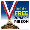 Dominoes Medals - 2 1/2" Laurel Wreath Dominoe Games Medal - Great Dominoes Awards for Kids 10 Pack view 3