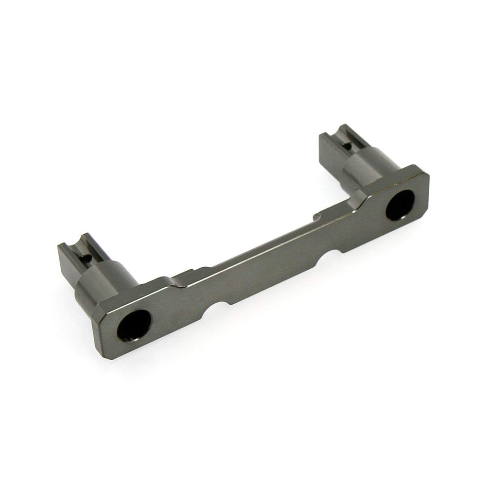 Atomik Rear Body Mount - RC Car Replacement Part for Traxxas E-Revo 2.0 - Hardened Billet 6061 Aluminum, Rear Chassis Upgrade Part 8614 - Grey