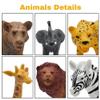 Safari Animals Figures, Plastic Zoo Animals Toys for Toddlers 1-3, Realistic Jungle Animal Figurines for Kids 3-5, 12Pcs Wild African Toys Birthday Gifts Boys Girls view 3