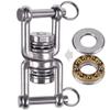 BeneLabel Dual Hanging Rings Hammock Swing Hanger, Swivel Stainless Steel Mounting Bearing Set D Shape Open Loop for Indoor Outdoor Playground Chair Yoga Rope Punching Bag Sandbag view 1