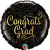 LOONBALLOON Standard Congrats Grad Gold Doodles Balloon Balloons for Graduation Party Decoration Supplies view 1