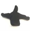 FIGLot 1/12 Scale Miniature Custom Handmade Fabric Black Hoodie for Mezco One:12 Marvel Legends Figure view 1