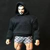FIGLot 1/12 Scale Miniature Custom Handmade Fabric Black Hoodie for Mezco One:12 Marvel Legends Figure view 2