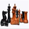 1849 Jaques Cook Type 4.4" Antiqued Boxwood & Ebony Luxury Staunton Wood Chess Pieces Set view 1