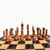 1849 Jaques Cook Type 4.4" Antiqued Boxwood & Ebony Luxury Staunton Wood Chess Pieces Set view 4