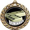 Dominoes Medals - 2 1/2" Laurel Wreath Dominoe Games Medal - Great Dominoes Awards for Kids 100 Pack Prime view 2