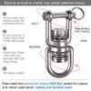 BeneLabel Swing Swivel with 2 Bearing, 360 Rotation, 770LB Capacity, Safest Rotational Device Hanging Accessory for Web Tree Swing, Aerial Dance, Children's Swing, Yoga Swing Sets view 2