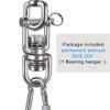BeneLabel Swing Swivel with 2 Bearing, 360 Rotation, 770LB Capacity, Safest Rotational Device Hanging Accessory for Web Tree Swing, Aerial Dance, Children's Swing, Yoga Swing Sets view 4
