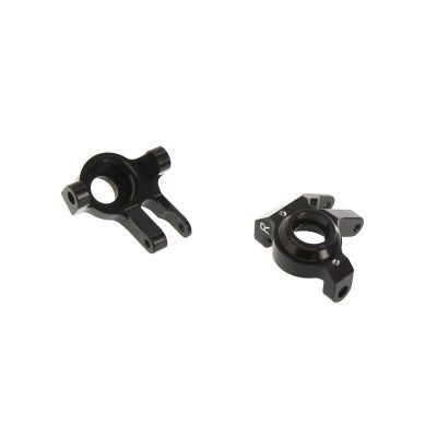 Atomik Alloy Front Steering Knuckle - RC Car Replacement for Axial SCX10 II - Hardened, Durable Billet 6061 Aluminum, Chassis Upgrade AX31381 - Black