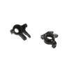 Atomik Alloy Front Steering Knuckle - RC Car Replacement for Axial SCX10 II - Hardened, Durable Billet 6061 Aluminum, Chassis Upgrade AX31381 - Black view 1