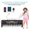 Kids Piano Keyboard, 49 Key Electric Piano Musical Learning Toy for Beginners with Microphone, Music Toys Birthday Xmas Gifts for Kids Toddlers 3-12 Years Old view 3