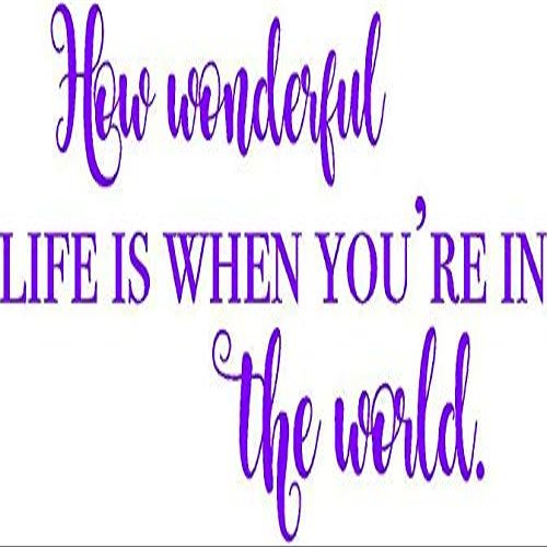 Inspirational Quote Wall Decal - Nursery Vinyl Dcor/Newborn Baby Room Decoration - 20"x10"