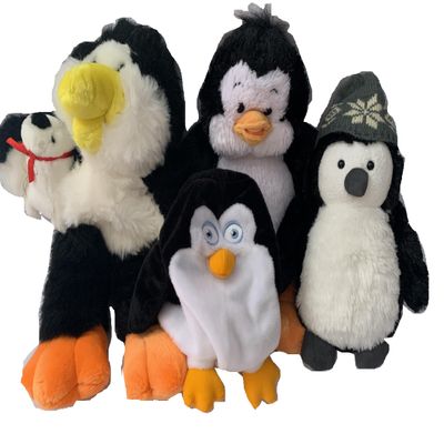 Aunt Sandy's Sewing Large Weighted Penguin Plush Stuffed Animal with 3 or 4 lbs, Washable Buddy