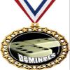 Dominoes Medal, 2 1/2" Galaxy Star Dominoe Games Medals, Great Dominoes Awards 100 Pack view 1