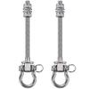 BeneLabel 2Pcs Wood Beam & I-Beam Hanger, Removable and Easy to Connect, Stainless Steel Heavy Duty Swing Hooks, Yoga Hammock Chair Sandbag, Swing Sets Hardware, 7" x M2/5" view 1