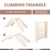 Climbing triangle, Waldorf toys, Climbing triangle, Climbing ladder, Step triangle, Montessori furniture view 3